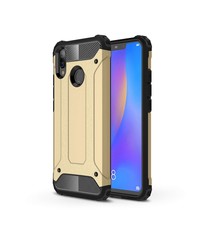 Ntech Ntech Huawei P Smart 2019 Dual layer Armor Hoesje - Goud