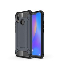 Ntech Ntech Huawei P Smart 2019 Dual layer Armor Hoesje - Blauw