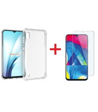 Ntech Ntech Samsung Galaxy A10 Anti Shock Hoesje + Glazen Screenprotector