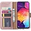 Ntech Ntech Samsung Galaxy A40 Portemonnee hoesje Bruin met Glazen screenprotector