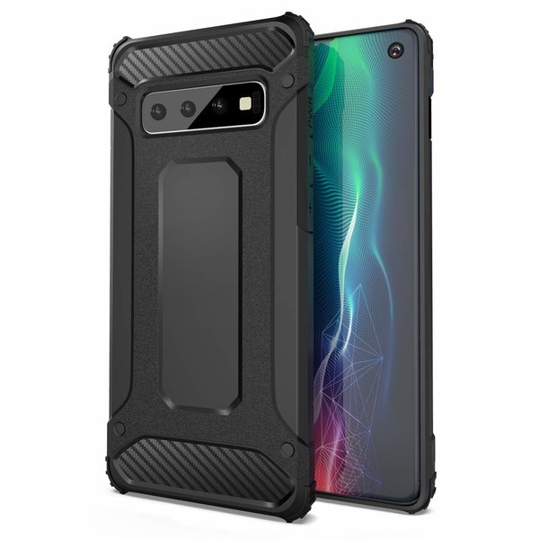 Ntech Ntech Samsung Galaxy S10e Dual layer Armor Hoesje - Zwart