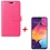 Ntech Ntech Hoesje Geschikt Voor Samsung Galaxy A70/A70s Portemonnee hoesje - Pink Met Tempered Glas