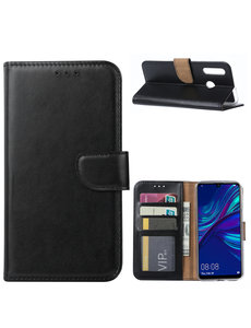 Ntech Ntech Huawei P Smart Plus (2019) Portemonnee Hoesje / Book Case - Zwart