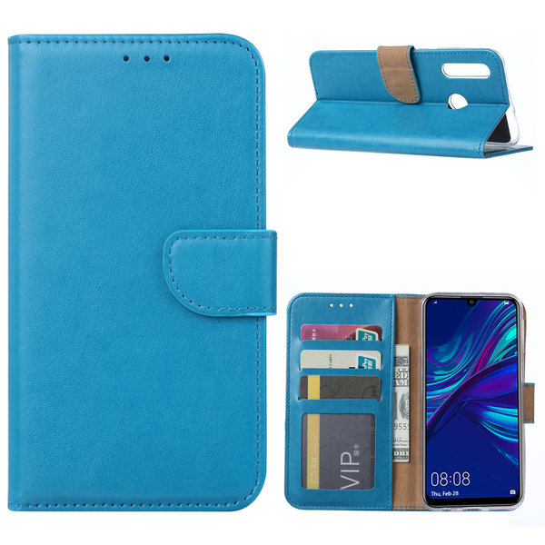 Ntech Ntech Hoesje Geschikt voor Huawei P Smart Plus (2019) Portemonnee Hoesje / Book Case - Turquoise