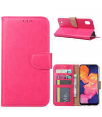 Ntech Ntech Samsung Galaxy A10 Portemonnee Hoesje / Book Case - Pink/Roze