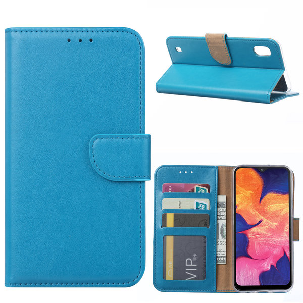 Ntech Ntech Hoesje Geschikt Voor Samsung Galaxy A10 Portemonnee Hoesje / Book Case - Turquoise