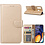 Ntech Ntech Hoesje Geschikt Voor Samsung Galaxy A60 Portemonnee Hoesje / Book Case - Goud