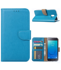 Ntech Ntech Samsung Galaxy J2 Core Portemonnee Hoesje / Book Case - Turquoise