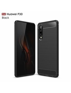 Ntech Ntech Soft Brushed TPU Hoesje voor Huawei P30 - Matt Zwart