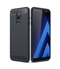 Ntech Ntech Soft Brushed TPU Hoesje voor Samsung Galaxy A6 (2018) - Matt Zwart