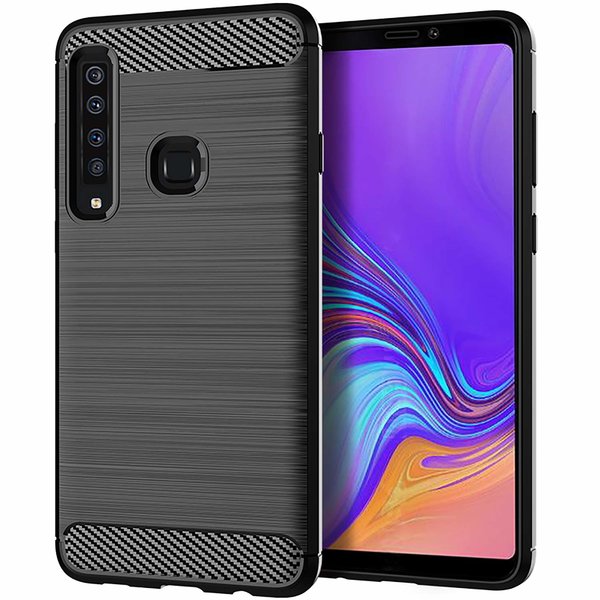 Ntech Ntech Soft Brushed TPU Hoesje Geschikt Voor Samsung Galaxy A9 (2018) - Matt Zwart