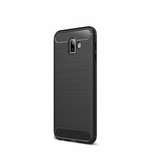 Ntech Ntech Soft Brushed TPU Hoesje voor Samsung Galaxy J6+ (2018) - Matt Zwart