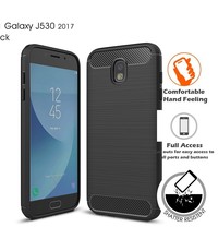 Ntech Ntech Soft Brushed TPU Hoesje voor Samsung Galaxy J5 (2017) - Matt Zwart