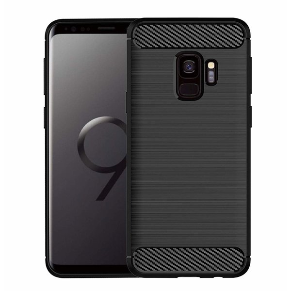 Ntech Ntech Soft Brushed TPU Hoesje Geschikt Voor Samsung Galaxy S9 - Matt Zwart