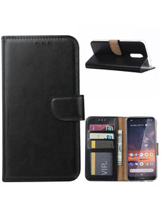 Ntech Ntech Nokia 3.2 Portemonnee Hoesje / Book Case - Zwart