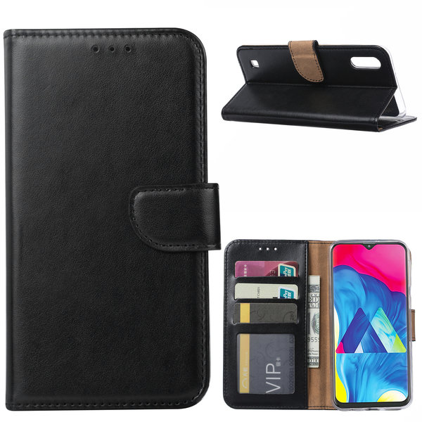 Ntech Ntech Hoesje Geschikt Voor Samsung Galaxy M10 Portemonnee Hoesje / Book Case - Zwart