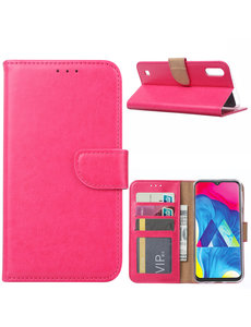 Ntech Ntech Samsung Galaxy M10 Portemonnee Hoesje / Book Case - Roze/Pink