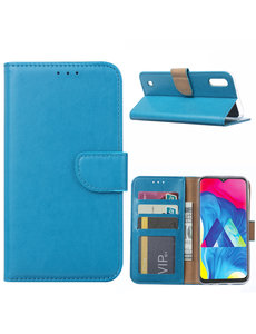 Ntech Ntech Samsung Galaxy M10 Portemonnee Hoesje / Book Case - Turquoise