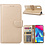 Ntech Ntech Hoesje Geschikt Voor Samsung Galaxy M10 Portemonnee Hoesje / Book Case - Goud