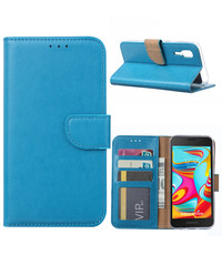 Ntech Ntech Samsung Galaxy A2 Core Portemonnee Hoesje / Book Case - Blauw