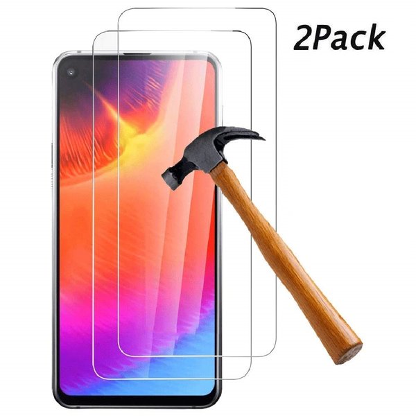 Ntech Ntech 2Pack Screenprotector Geschikt voor Samsung Galaxy A60 full cover Screenprotector Tempered Glass