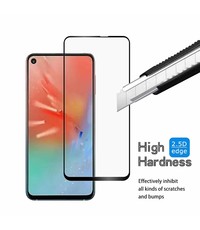 Ntech Ntech Samsung Galaxy A60 full cover Screenprotector Tempered Glass - Zwart