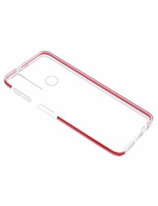 Ntech Ntech Huawei P Smart+ 2019 Rood &Transparant Anti Shock Back hoesje