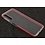 Ntech Ntech Huawei P Smart+ 2019 Rood &Transparant Anti Shock Back hoesje