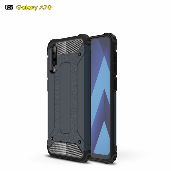 Ntech Ntech - Hoesje Geschikt Voor Samsung Galaxy A70/A70s Armor Hoesje - Blauw