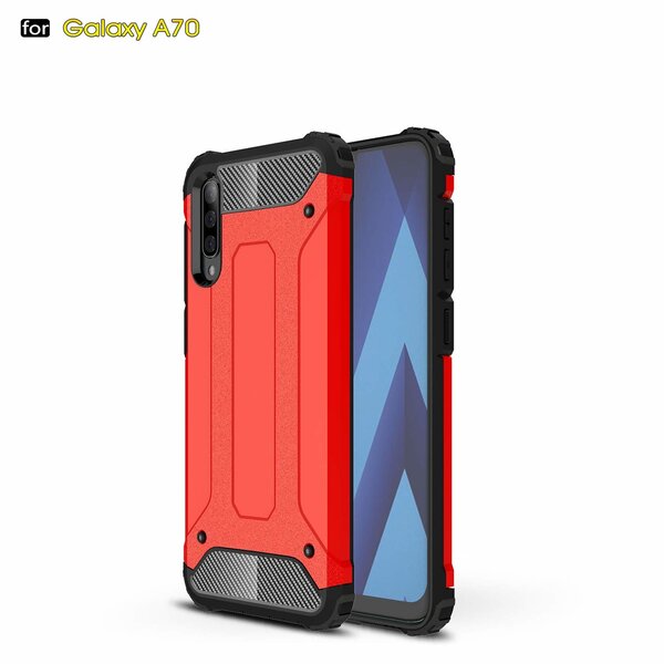 Ntech Ntech - Hoesje Geschikt Voor Samsung Galaxy A70/A70s Armor Hoesje - Rood