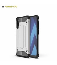 Ntech Ntech - Samsung Galaxy A70/A70s Armor Hoesje - Zilver