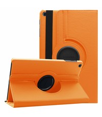 Ntech Samsung Tab A 10.1 hoes Oranje - Galaxy Tab A 2019 hoes draaibare cover Hoesje voor de Samsung Galaxy Tablet A 10.1