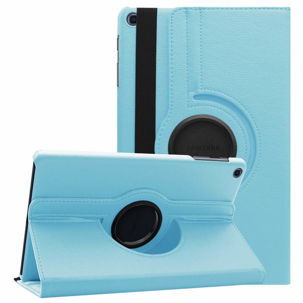 Ntech Hoesje Geschikt Voor Samsung Galaxy Tab A 10.1 hoes Licht Blauw - Galaxy Tab A 2019 hoes draaibare cover Hoesje voor de Hoesje Geschikt Voor Samsung Galaxy Tablet A 10.1