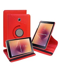 Ntech Ntech Samsung Galaxy Tab A 8.0 (2017) T380 draaibaar Hoesje - Rood