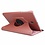 Ntech Ntech Hoes Geschikt voor Samsung Galaxy Tab A 8.0 (2017) T380 draaibaar Hoes - Rose Goud