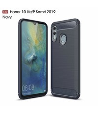 Ntech Ntech Soft Brushed TPU Hoesje voor Huawei P Smart 2019 - Donker Blauw