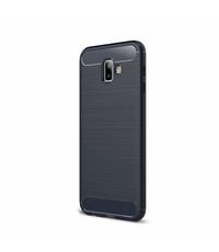 Ntech Ntech Soft Brushed TPU Hoesje voor Samsung Galaxy J6+ (2018) - Donker Blauw