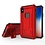 Ntech Ntech hoesje Geschikt voor iPhone Xs Max - Armor hoesje met Kickstand - Rood