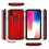 Ntech Ntech hoesje Geschikt voor iPhone Xs Max - Armor hoesje met Kickstand - Rood