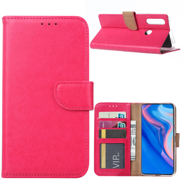 Ntech Ntech Huawei P Smart Z Portemonnee Hoesje / Book Case - Roze/Pink