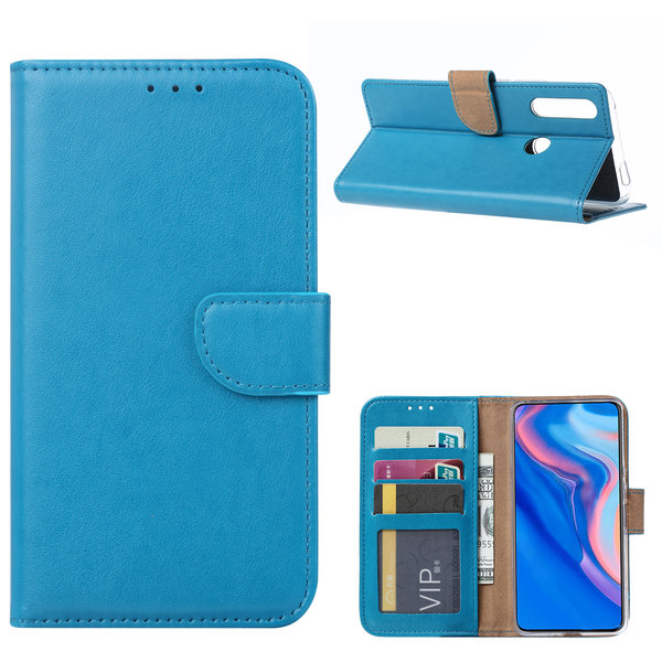 Ntech Ntech Hoesje Geschikt voor Huawei P Smart Z Portemonnee Hoesje / Book Case - Turquoise