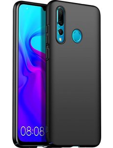 Ntech Ntech Hoesje Silicone Hoesje Flexibel & Scratch Resistent TPU Case Huawei P Smart Plus (2019) - Zwart