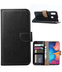 Ntech Ntech Samsung Galaxy A20e Portemonnee Hoesje / Book Case - Zwart