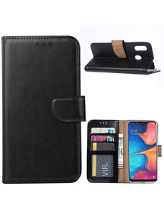 Ntech Ntech Samsung Galaxy A20e Portemonnee Hoesje / Book Case - Zwart