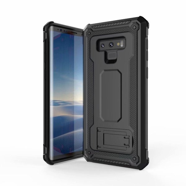 Ntech Ntech Samsung Galaxy Note 9 Armor hoesje met Kickstand - Zwart