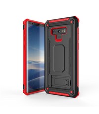 Ntech Ntech Samsung Galaxy S9 Armor hoesje met Kickstand - Zwart & Rood