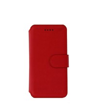 Ntech Ntech Apple iPhone 8 / 7 Luxe Portemonnee hoesje Furlo Design met Sta-Functie - Rood