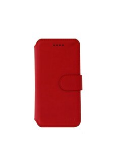 Ntech Ntech Apple iPhone 8 / 7 Luxe Portemonnee hoesje Furlo Design met Sta-Functie - Rood