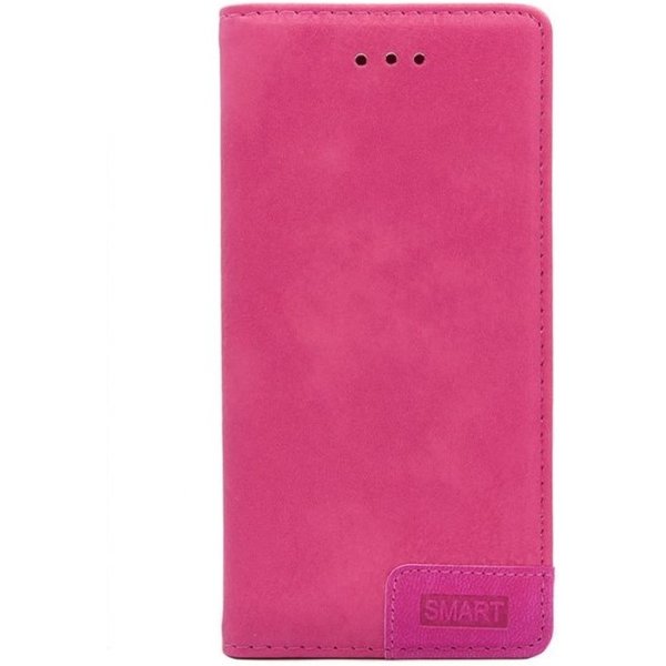 Merkloos Smart Luxe Roze TPU / PU Leder Flip Cover met Magneetsluiting voor Samsung Galaxy S10+