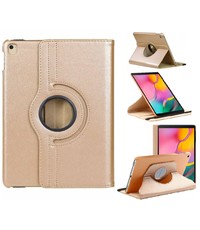 Ntech Samsung Tab A 10.1 hoes Goud - Galaxy Tab A 2019 hoes draaibare cover Hoesje voor de Samsung Galaxy Tablet A 10.1